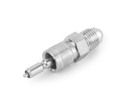 [SS-QC6-AN6-S] 316 SS, QC6 Series Quick Connect, 3/8&quot; Male 37° Flare(AN), Stem without Valve Remains Open when Uncoupled, 1.0 Cv