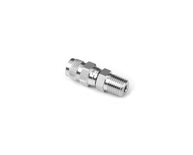 316 SS, RP Series Purge Valve, 1/4 Male NPT, 4000psig(276bar), -65°F to 600°F(-53°C to 315°C), Straight