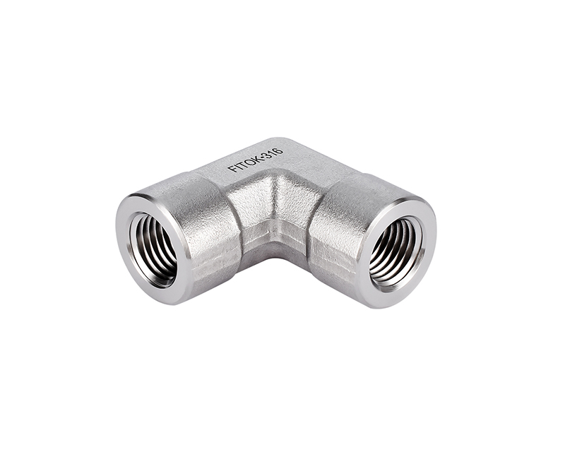 316 SS, FITOK 6 Series Pipe Fitting, Female Elbow, 1/4 Female NPT