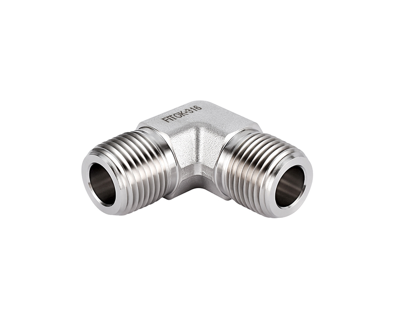 316 SS, FITOK 6 Series Pipe Fitting, Male Elbow, 1/8 Male NPT