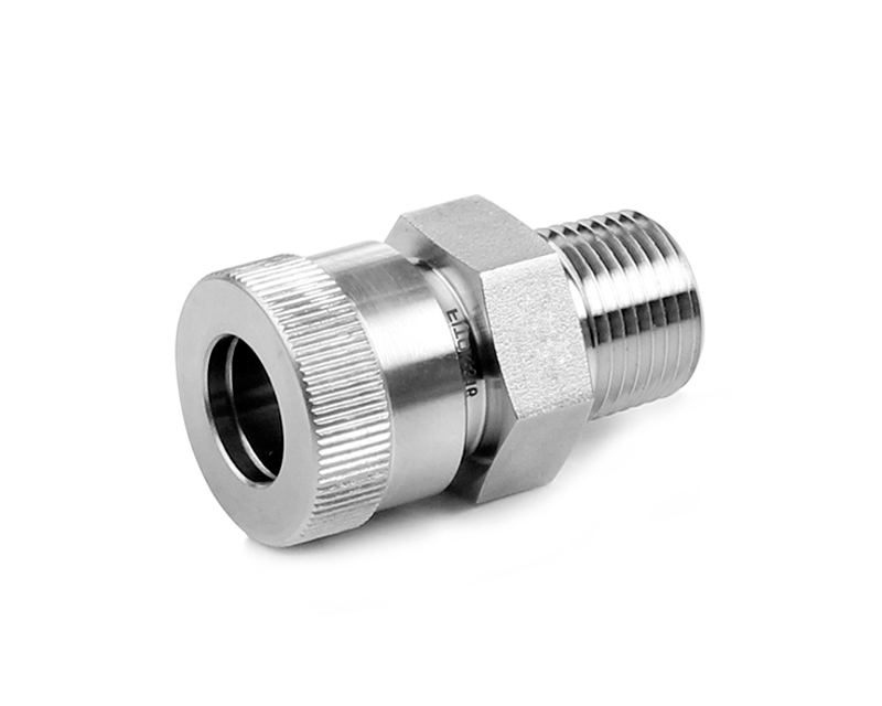 316 SS, Ultra-Torr Vacuum Fitting, FITOK VL Series Male Connector, 1/4&quot; Ultra-Torr Fitting x 1/8 Male NPT