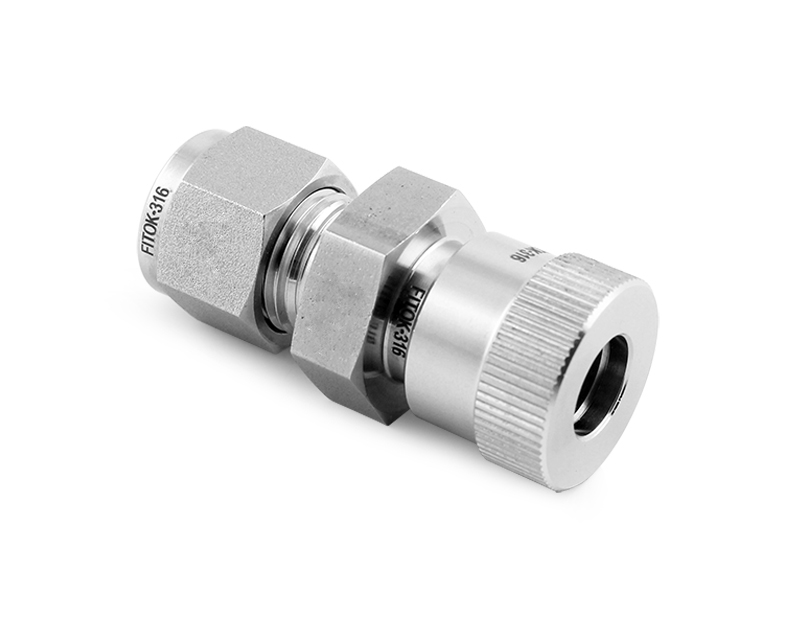 316 SS, Ultra-Torr Vacuum Fitting, FITOK VL Series Tube Fitting Union , 3/8" Ultra-Torr Fitting x 3/8" O.D.