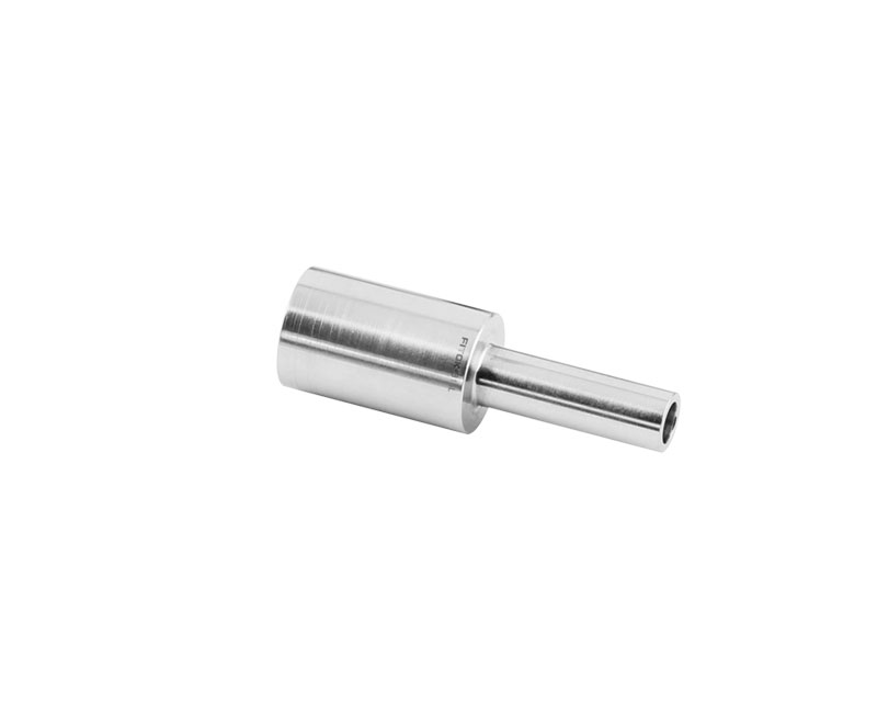 316L SS, FITOK L Series Long Arm Tube Butt Weld Fitting, Reducing Union, 3/8" x 1/4" O.D.