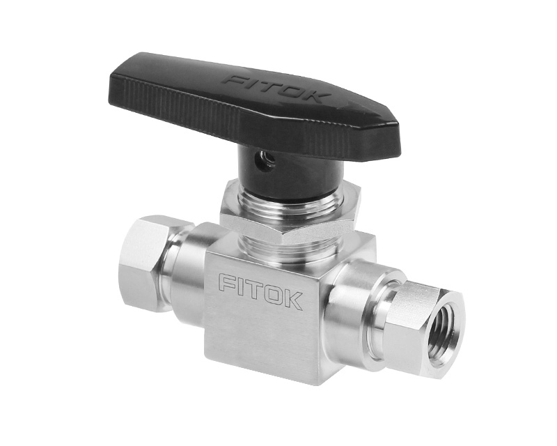 316 SS, BFH Series Ball Valve, Trunnion, PEEK Seats, 1/4 Female NPT, 10000psig(690bar), 0°F to 450°F(-18°C to 232°C), 1.0 Cv, Straight