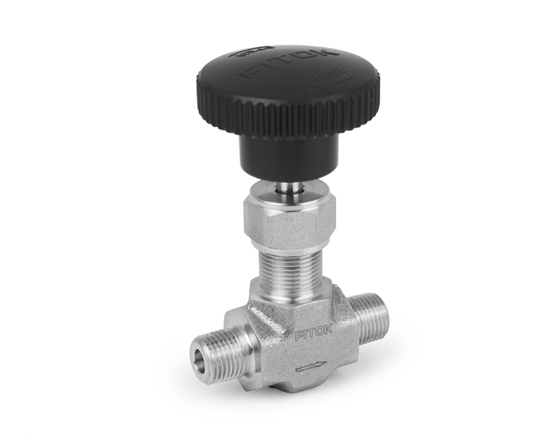 316 SS, NG Series Needle Valve, Integral Bonnet, 1/4 Male NPT, PTFE Packing, 3000psig(207bar), -65°F to 450°F(-54°C to 232°C), 0.16" Orifice