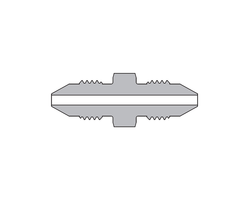 316 SS, AMH Series Adapter Fitting, Male to Male, 3/4" × 3/8" Male 20M Series Medium Pressure Coned and Threaded Connection