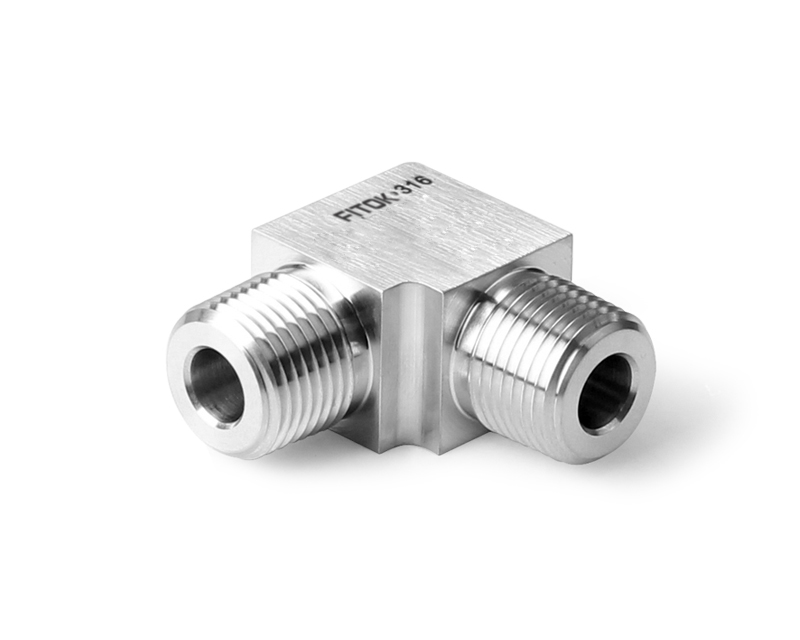 316 SS, PMH Series High Pressure Pipe Fitting,  Male Elbow, 1/4 Male NPT
