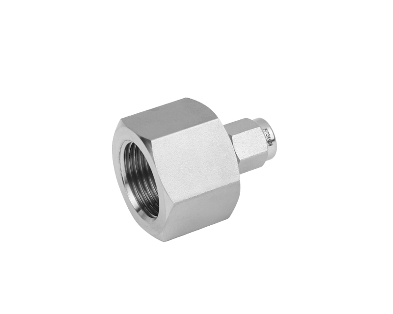 316 SS, FITOK 6 Series Tube Fitting, Female Connector, 1/8&quot; O.D. × M16×1.5 Female Metric Thread(MS)