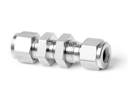 [SS-BU-ML6] 316 SS, FITOK 6 Series Tube Fitting, Bulkhead Union, 6mm O.D.