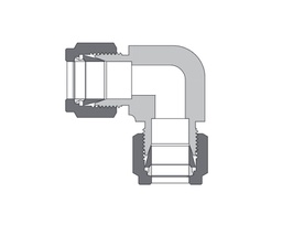 [B-LU-ML12] Brass, FITOK 6 Series Tube Fitting, Union Elbow, 12mm O.D.