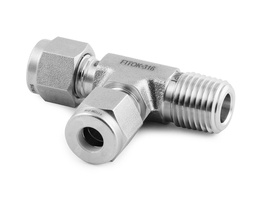 [SS-TMT-FL4-NS4] 316 SS, FITOK 6 Series Tube Fitting, Male Run Tee, 1/4&quot; O.D. × 1/4 Male NPT × 1/4&quot; O.D.