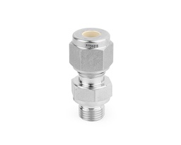 [SS-CM-FL4-RS2] 316 SS, FITOK 6 Series Tube Fitting, Male Connector, 1/4&quot; O.D. × 1/8 ISO Parallel Thread(RS)