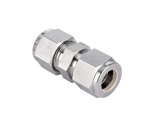 [SS-U-FL3] 316 SS, FITOK 6 Series Tube Fitting, Union, 3/16" O.D.