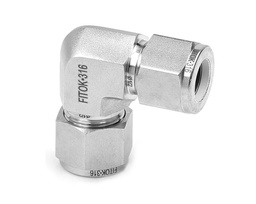 [SS-LU-ML20] 316 SS, FITOK 6 Series Tube Fitting, Union Elbow, 20mm O.D.