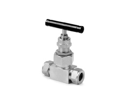 [NUSS-ML6-7] 316 SS, NU Series Needle Valve, Union Bonnet, 6 mm Tube Fitting, PTFE Packing, 6000psig(414bar), -65°F to 450°F(-54°C to 232°C), 0.16&quot; Orifice