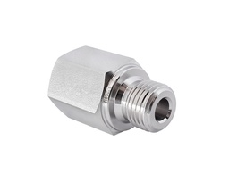 [SS-PA-NS4-RS4] 316 SS, FITOK 6 Series Pipe Fitting, Adapter, 1/4 Female NPT × 1/4 Male ISO Parallel Thread(RS)