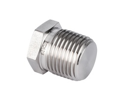 [SS-PP-NS2] 316 SS, FITOK 6 Series Pipe Fitting, Pipe Plug, 1/8 Male NPT