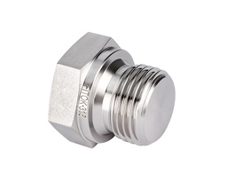 [SS-PP-RS6] 316 SS, FITOK 6 Series Pipe Fitting, Pipe Plug, 3/8 Male ISO Parallel Thread(RS)