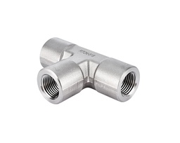 [SS-PT-RT8] 316 SS Pipe Fitting,Female Tee, 1/2&quot; Female BSPT (RT)
