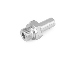 [SS-AM-MT8-RP4] 316 SS, FITOK 6 Series Tube Fitting, Male Adapter, 8mm O.D. × 1/4 Male ISO Parallel Thread(RP)