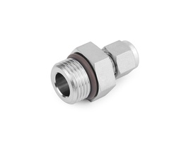 [SS-CM-FL4-ST7] 316 SS, FITOK 6 Series Tube Fitting, Male Connector, 1/4&quot; O.D. × 7/16-20 Male SAE/MS Straight Thread(ST)