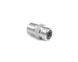 [SS-CM-FO16-NS16] 316 SS O-Ring Face Seal Fitting, Male Connector, 1&quot; FO Body x 1&quot; Male NPT 