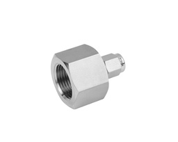 [SS-CF-FL2-MS14] 316 SS, FITOK 6 Series Tube Fitting, Female Connector, 1/8&quot; O.D. × M14×1.5 Female Metric Thread(MS)