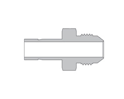 [SS-AM-FT4-AN4] 316 SS, FITOK 6 Series Tube Fitting, Male Adapter, 1/4&quot; O.D. × 1/4&quot; Male 37° Flare(AN)