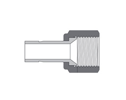 [SS-AF-FT6-AN6] 316 SS, FITOK 6 Series Tube Fitting, Female Adapter, 3/8&quot; O.D. × 3/8&quot; Female 37° Flare(AN)