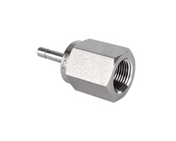[SS-AF-MT10-RT6] Female Adapter, 316SS, 10mm. OD Tube Stub End  x 3/8in. BSPT (RT Port)