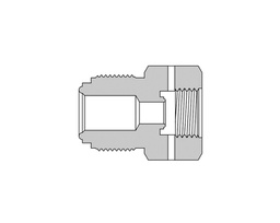[SS-RB-FR8-FR4] 316 SS, FITOK FR Series Metal Gasket Face Seal Fitting, Reducing Bushing, 1/2&quot; FR x 1/4&quot; FR, 1.4&quot;(35.8mm) Long