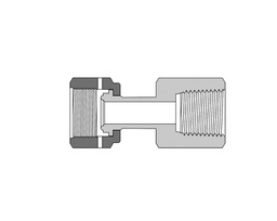 [SS-WG-FR8-FNS8] 316 SS, FITOK FR Series Metal Gasket Face Seal Fitting, FR Welded Gland to Female NPT, 1/2&quot; FR x 1/2 Female NPT, 2.18&quot;(55.4mm) Long