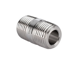 [SS-PCN-NS6] 316 SS Pipe Fitting, Close Nipple, 3/8&quot; Male NPT