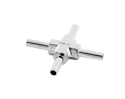 [6L-WC2-TB6] 316L SS Long Arm Butt Weld  Fitting, Union Cross，3/8&quot; Tube Butt Weld