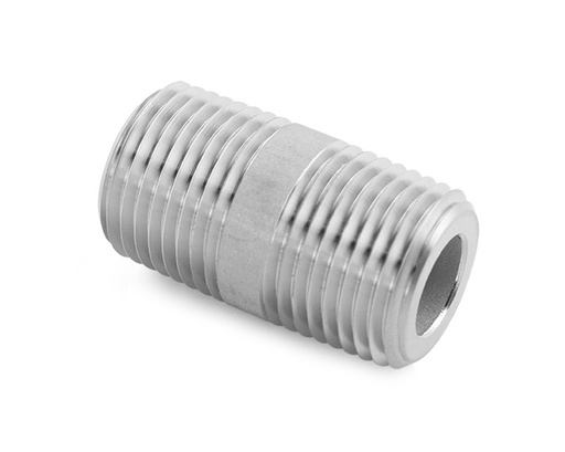 [B-PCN-NS4] Close Nipple, Brass, 1/4in. x 1/4in. (M)NPT, Barrel Type