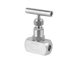 [NBSS-MTS25-6-G] 316 SS, NB Series Needle Valve, Screwed Bonnet, 25 mm Tube Socket Weld, Graphite Packing, 6000psig(414bar), -65°F to 1200°F(-54°C to 649°C), 0.59&quot; Orifice