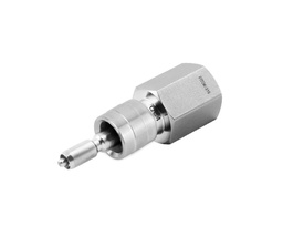 [SS-QC4-FNS2-S] 316 SS,  QC4 Series Quick Connect, 1/8 Female NPT, Stem without Valve Remains Open when Uncoupled, 0.3 Cv
