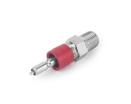[SS-QC6-RT6-D] Quick-connect Stem, 316SS,Stem, QC6 Series, O-ring: FKM, Connection: 3/8in.BSPT,(DESO) Stem with valve, shuts off when uncoupled