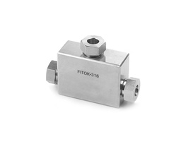 [SS-MT-MF12] 316 SS, FITOK 20M Series Medium Pressure Fitting, Coned and Threaded Connection, Union Tee, 3/4&quot; O.D.