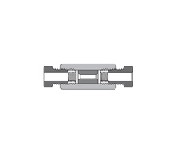 [SS-MSU-MF6] 316 SS, FITOK 20M Series Medium Pressure Fitting, Coned and Threaded Connection, Union(Slip Type), 3/8&quot; O.D