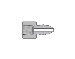 [SS-FMA-FNS6-HM6] 316 SS, AMH Series Adapter Fitting, Female to Male, 3/8&quot; Female NPT × 3/8&quot; Male 60 Series High Pressure Coned and Threaded Connection