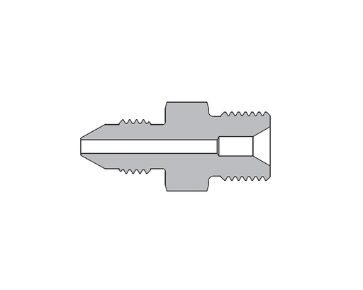 [SS-MMA-MM9-TM16] 316 SS, AMH Series Adapter Fitting, Male to Male, 9/16" Male 20M Series Medium Pressure Coned and Threaded Connection × 1-12 Male Type"M"
