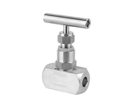 [NBSS-MTS28-6-G] 316 SS, NB Series Needle Valve, Screwed Bonnet, 28 mm Tube Socket Weld, Graphite Packing, 6000psig(414bar), -65°F to 1200°F(-54°C to 649°C), 0.59&quot; Orifice