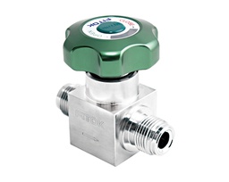[DF6L-FR8-RF2] 316L SS, DF Series Diaphragm Valve, High Pressure, High Flow, 1/2&quot; Male FR Fitting, PCTFE Seats, 3000psig(206bar), -10°F to 150°F(-23°C to 65°C), 0.8 Cv, Round Hanle, FC-02 Special Cleaning and Packaging