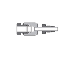 [SS-DR-DFF4-DFT6] 316 SS, FITOK 20D Series Medium Pressure Tube Fitting, Reducer, 1/4&quot; O.D. × 3/8&quot; O.D.